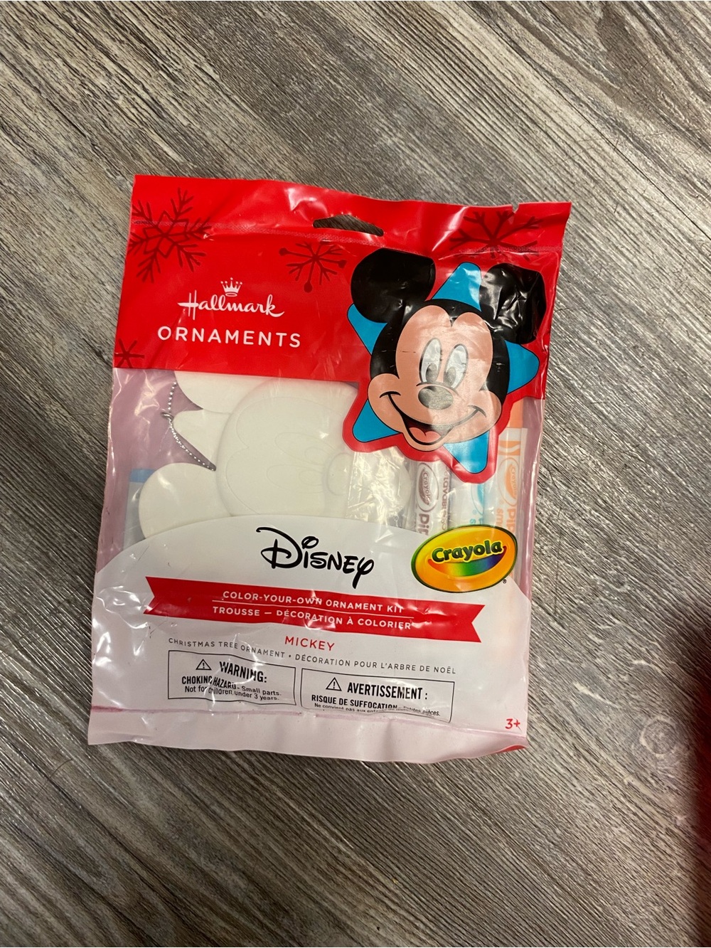 Hallmark Disney Mickey Color-Your-Own Ornament Kit - Red, White, Black, Blue